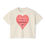 Thumbnail: Heartfelt Graphic Women's Boxy Tee - Vibrant Positive K/D Design