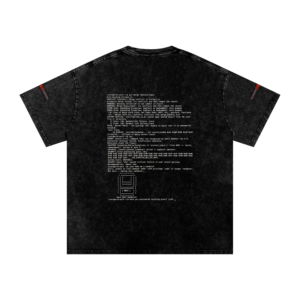 Thumbnail: MAKE ME A SANDWICH ASCII TSHIRT