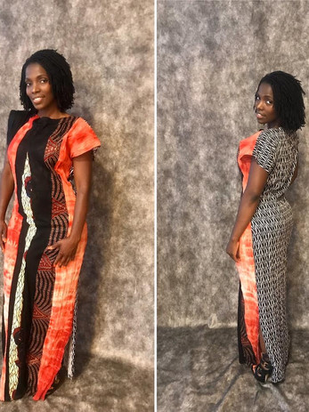 African full length dress