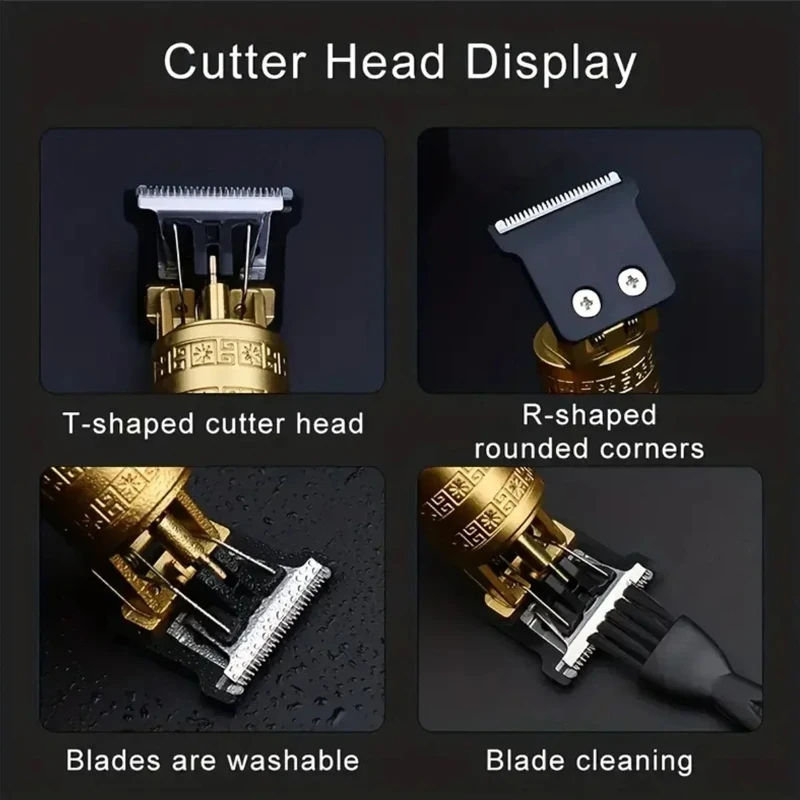 Miniatura: 2024 Vintage T9 Men's Electric Hair Cutting Machine