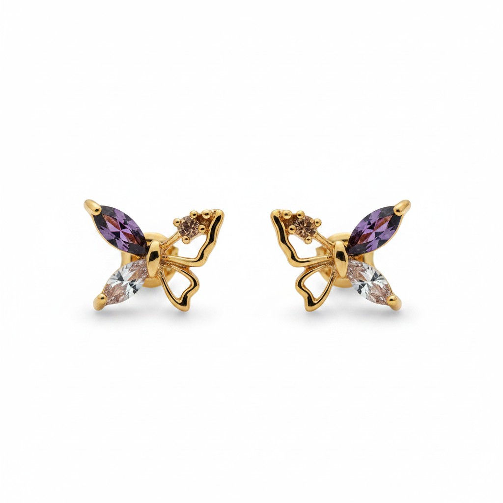 ARETES LILA FLUTER