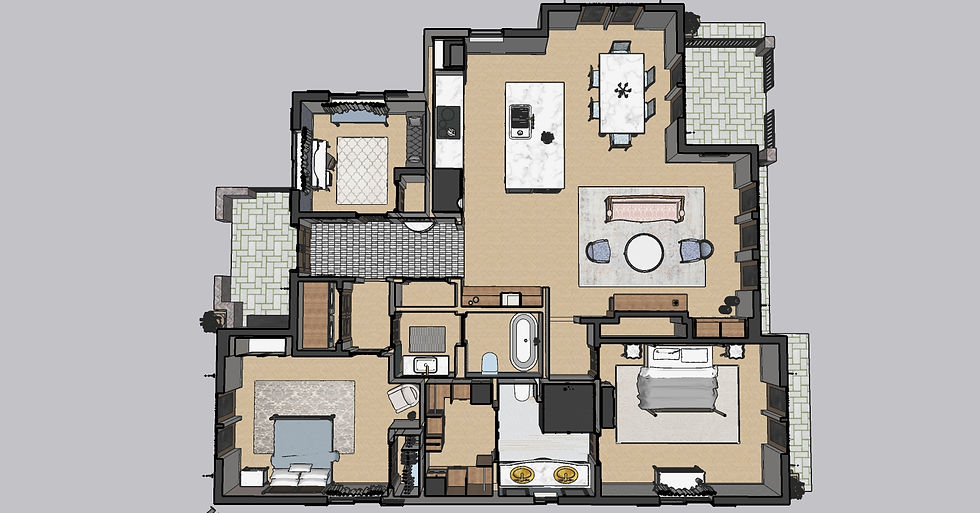 Overhead View Floor Plan