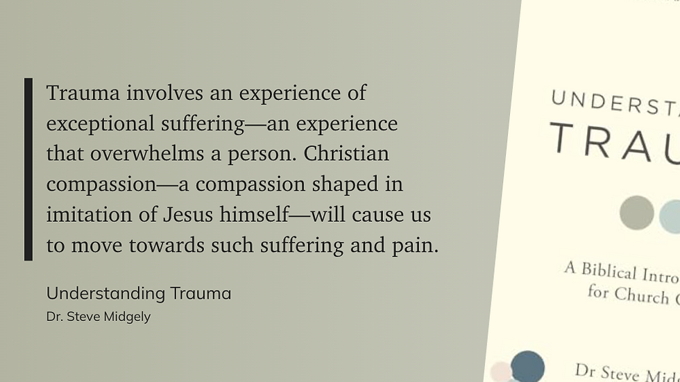 quote from Understanding Trauma by Steve Midgley