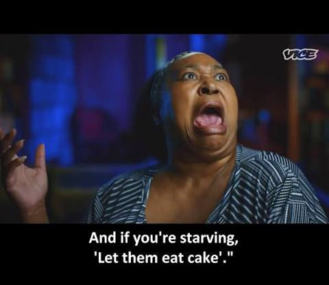 Awesome Kong doing a spot on and comedic inpersonation of Dixie Carter's attitude towards wrestlers like herself having to deal with huge pay discrimination
