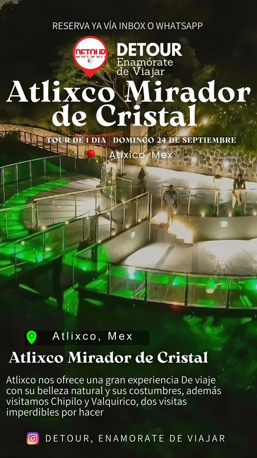 Atlixco y mirador de Cristal 