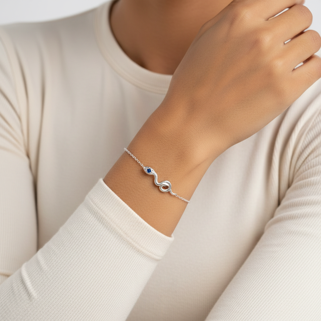 Serpent Charm Bracelet