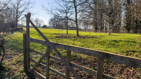 Landelijke wandelroute door de Achterhoek langs velden, akkers en groen omzoomde wegen.