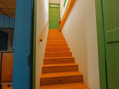 Stairway leading to second story