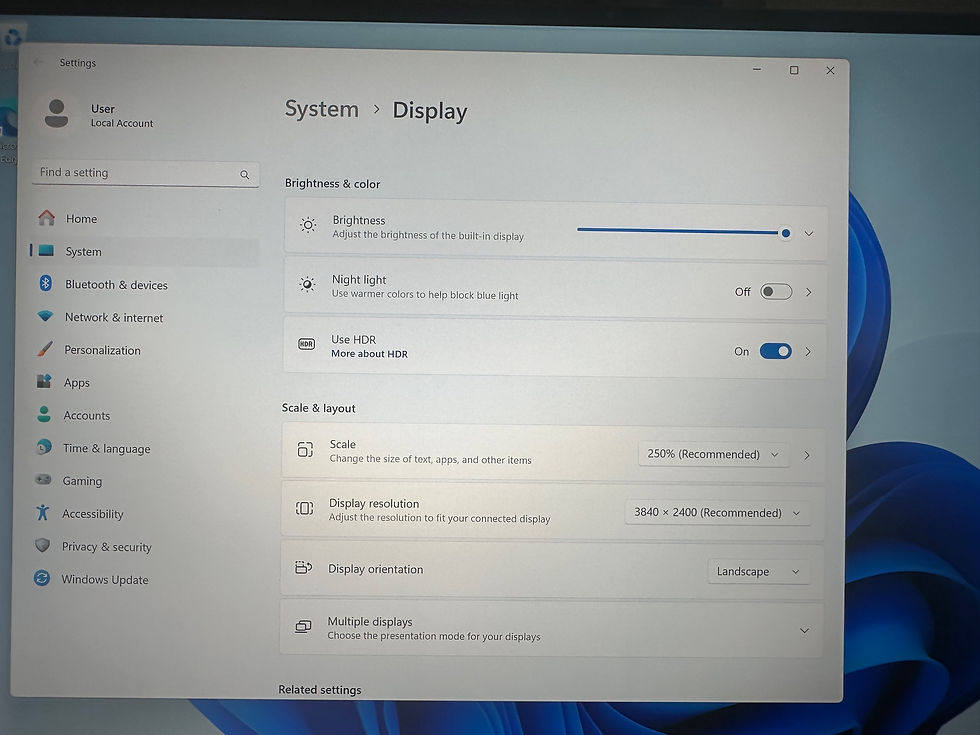 Thumbnail: Display 4k specs