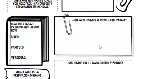 Notas de Sermon Para Niños