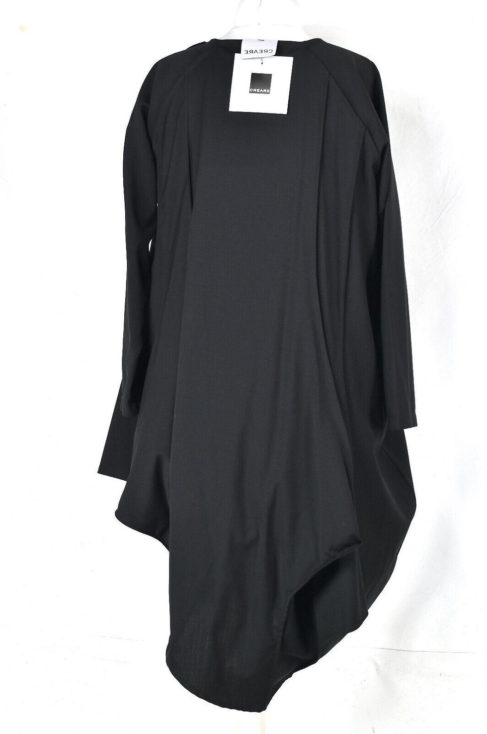 Thumbnail: CREARE 'ALY' Asymmetric Structured Cool Wool Dip Parachute Dress