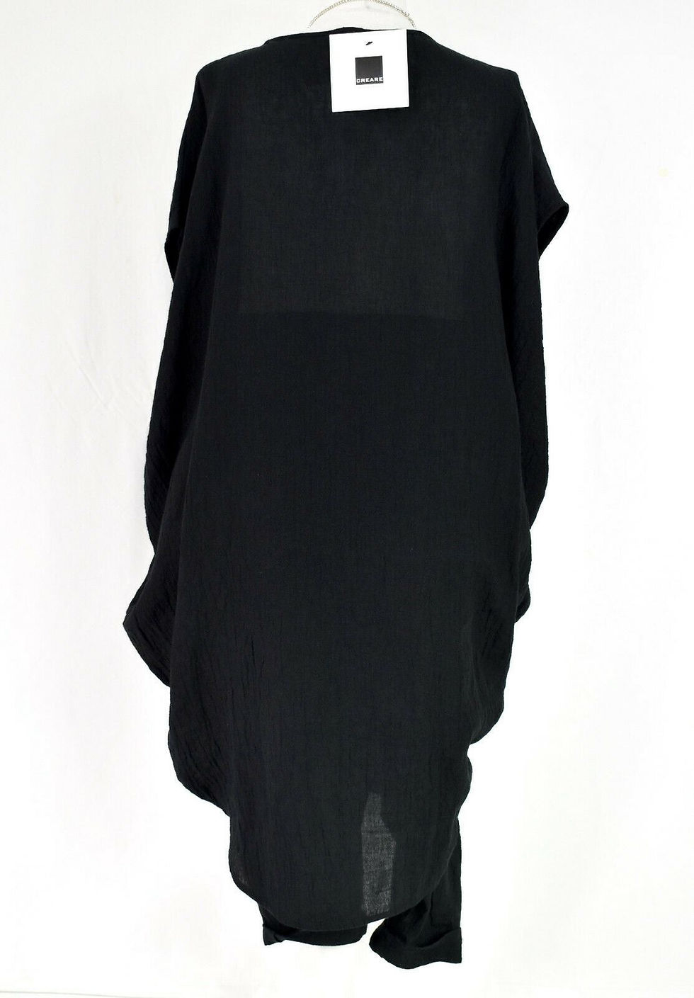 Thumbnail: CREARE 'MORE THAN FLYING' Black Linen Dress