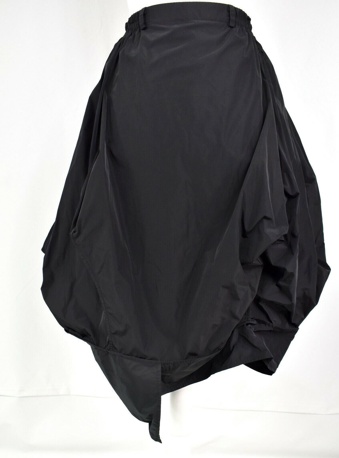 CREARE BLACK STRUCTURED 'FIN' SHAPE SKIRT
