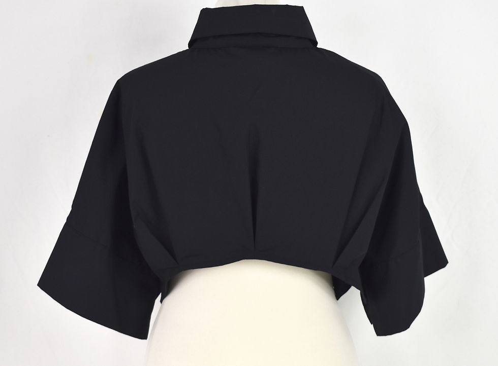 Thumbnail: CREARE Cool Wool Asymmetric Crop Jacket