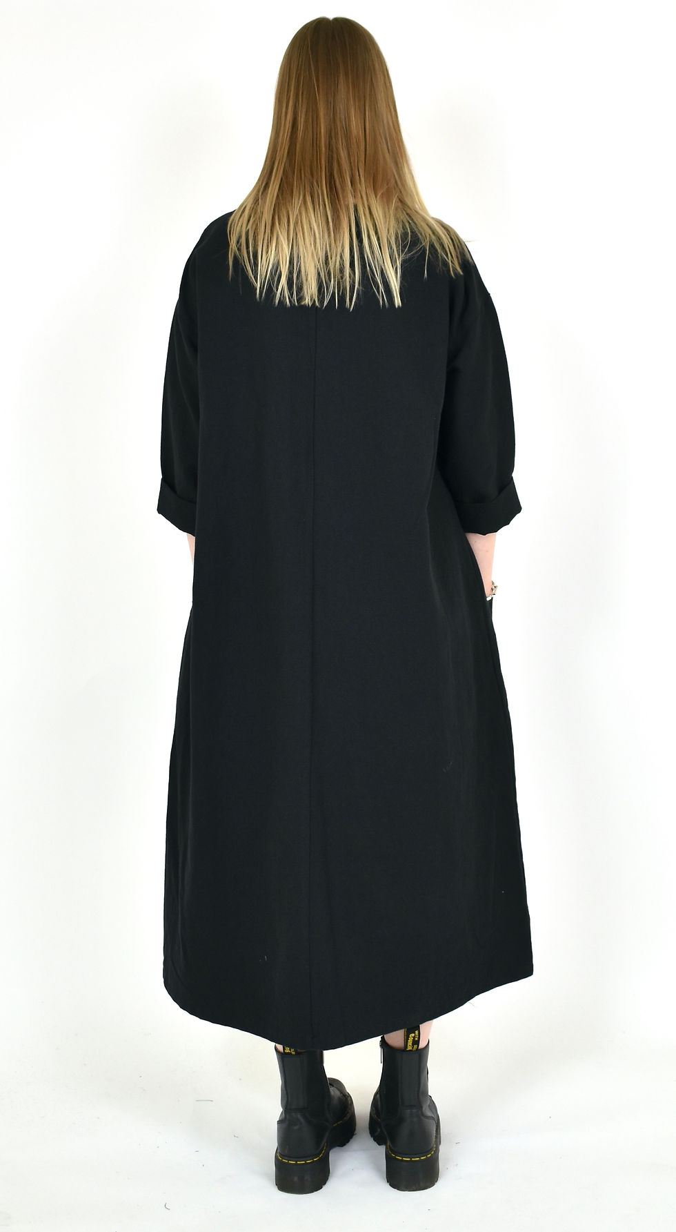 Thumbnail: Wendykei linen & cotton dress with contrasting trim