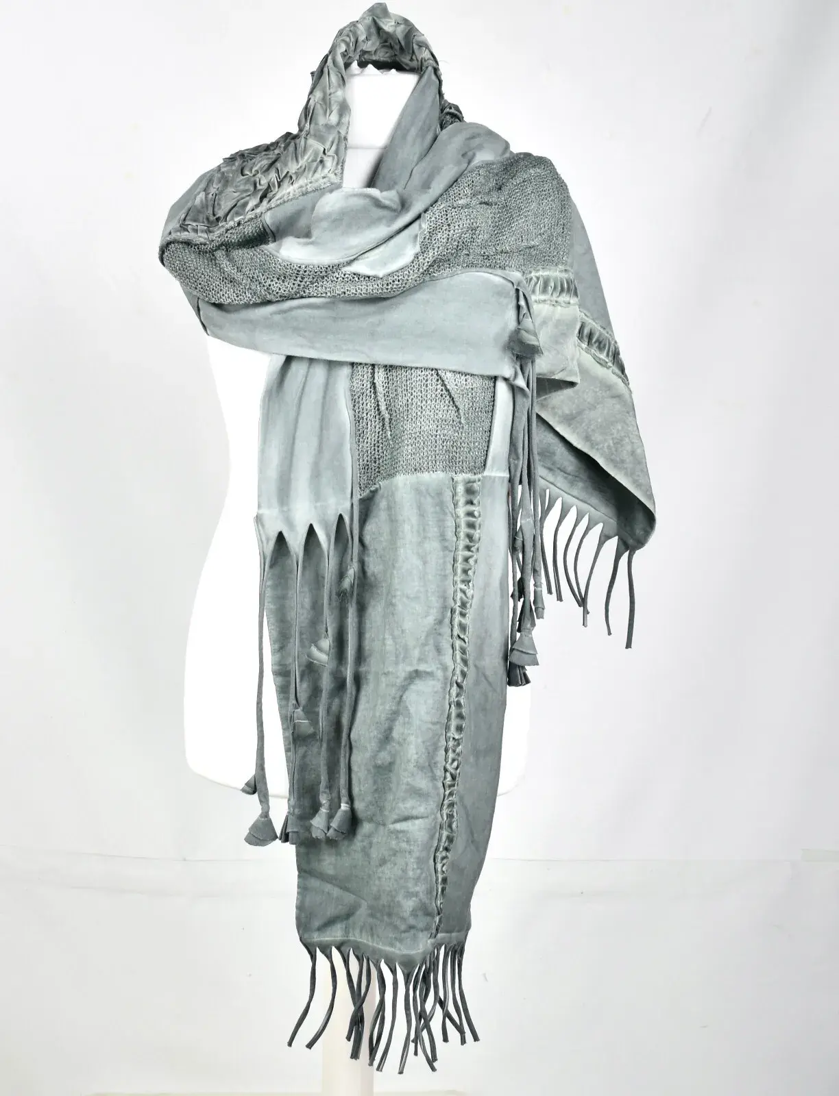 Pangea large cotton applique wrap/scarf/shawl/snood