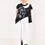 Miniatura: H4 white /black asymmetric cotton jersey dress
