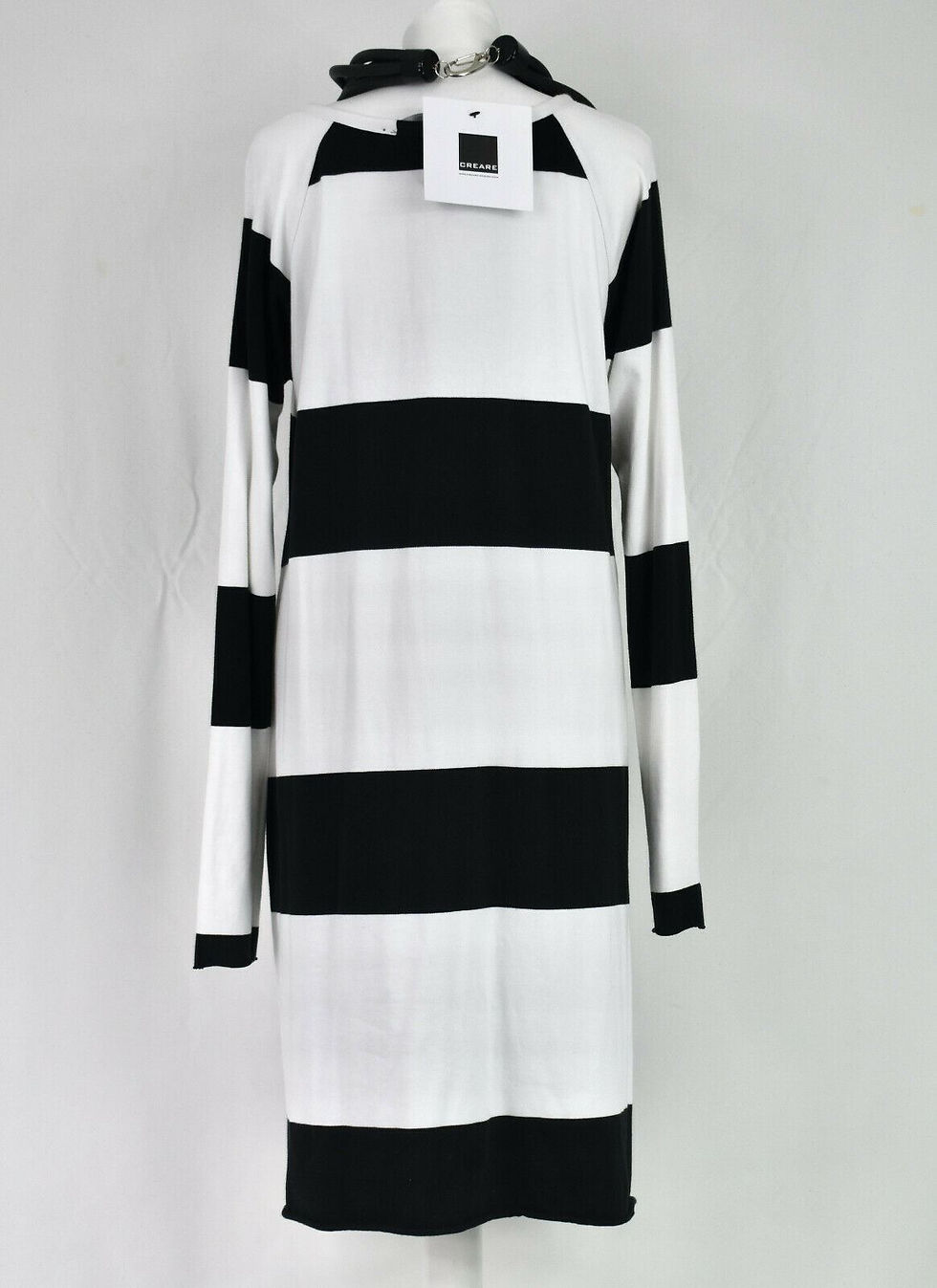 Thumbnail: CREARE Black & White Cotton T-Shirt Dress