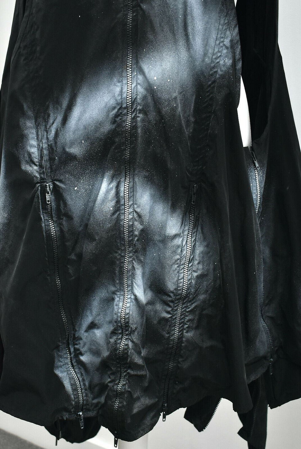 Thumbnail: CREARE Asymmetric Painted Black & White Gilet/Jacket