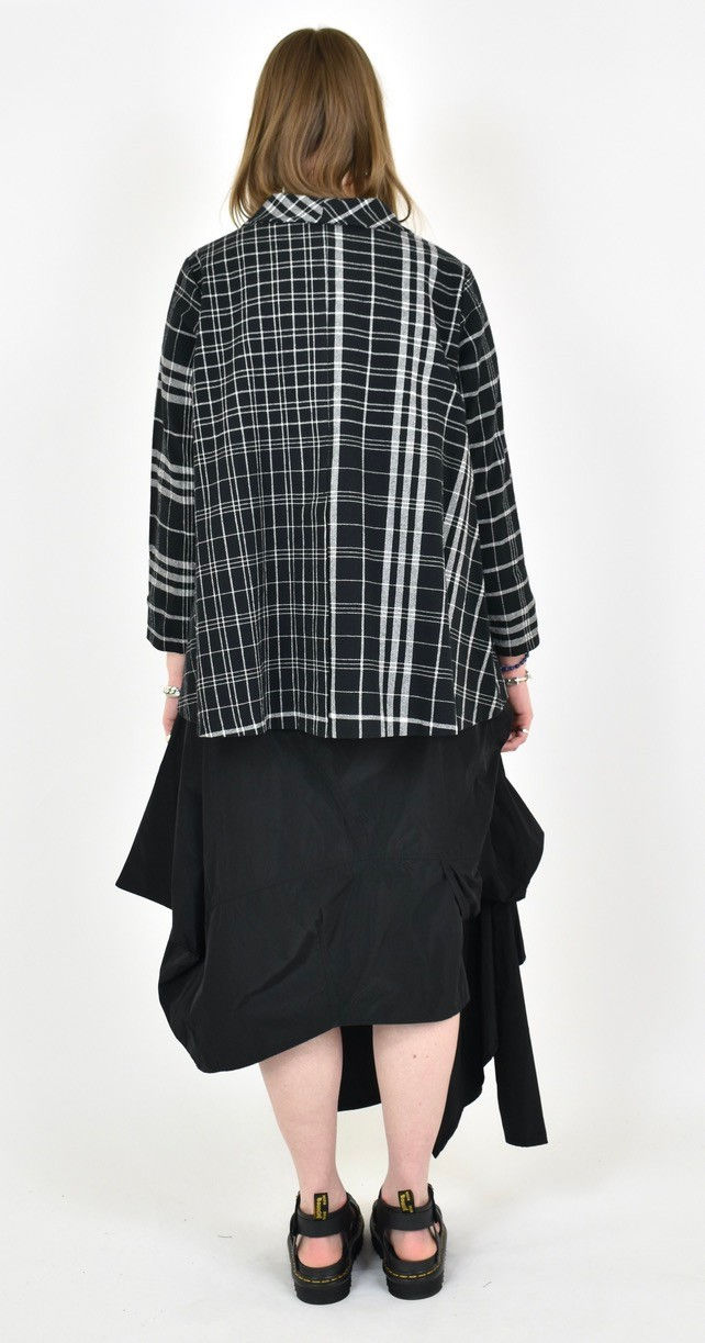 Thumbnail: Avantgarde + Italian cotton linen asymmetric jacket