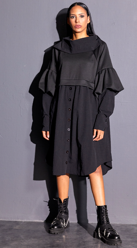 Cappotto over a fantasia, bianco nero | Intrend