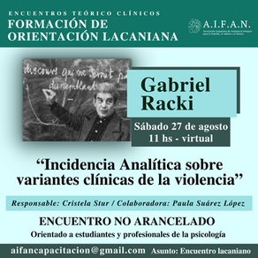 Clase especial no arancelada orientada a estudiantes y profesionales. Más info CLICK AQUI