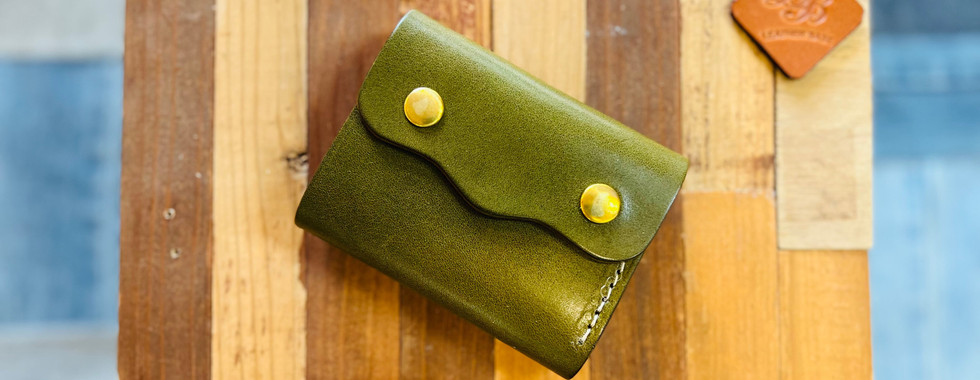 グリーンのピコウォレット(ミニウォレット)