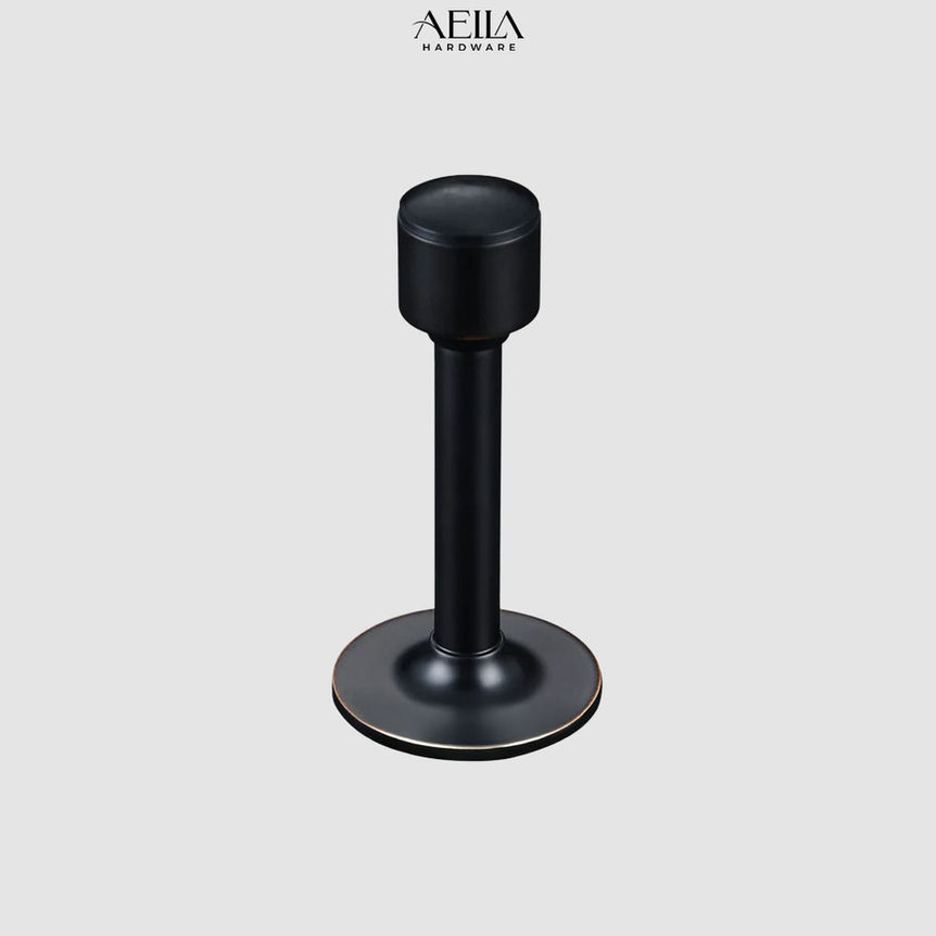 AELLA HARDWARE, ที่กั้นประตูสีดำ เรียบง่าย สวยงาม น่าใช้งานอย่างมีสไตล์