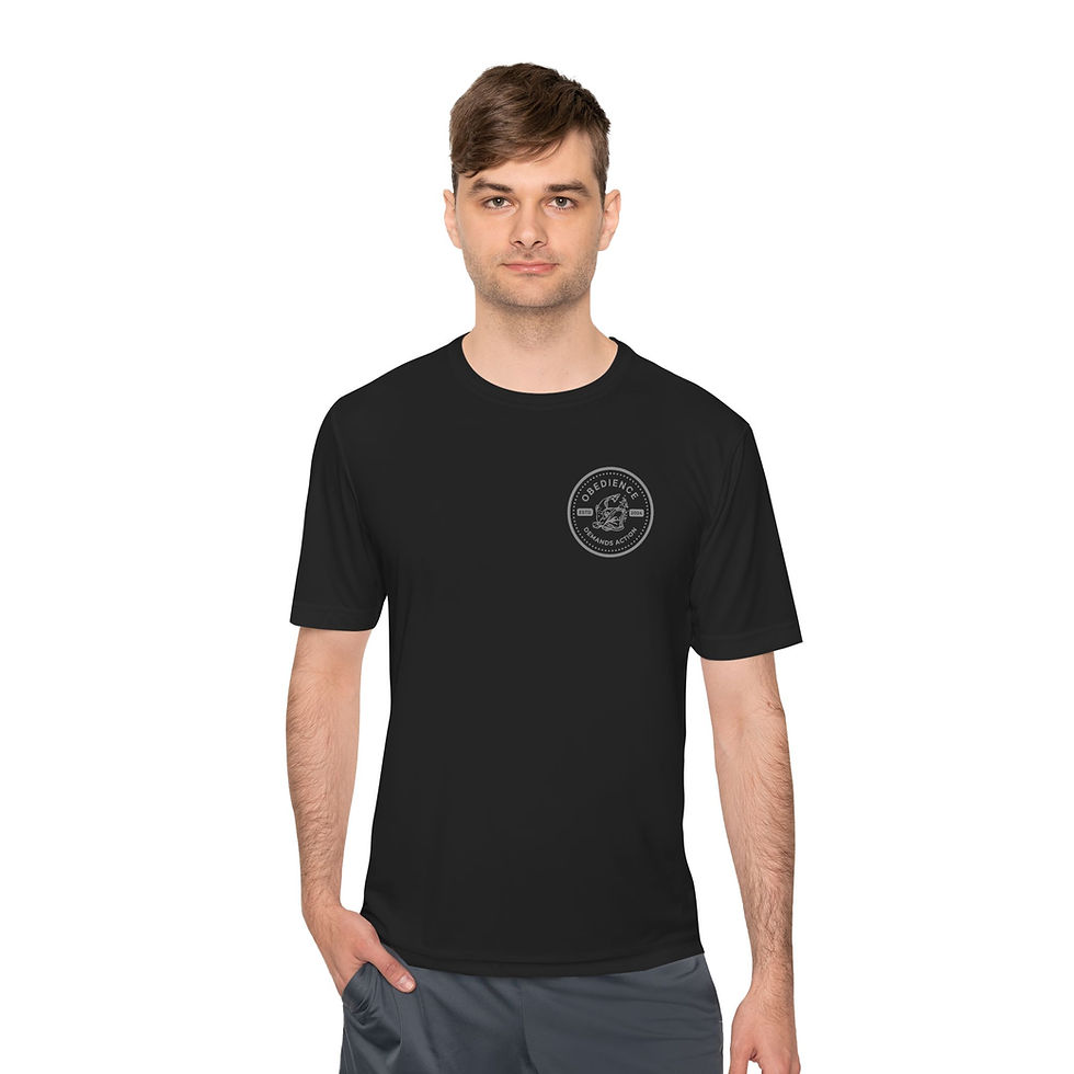 Thumbnail: Performance Tee with Obedience Demands Action Design