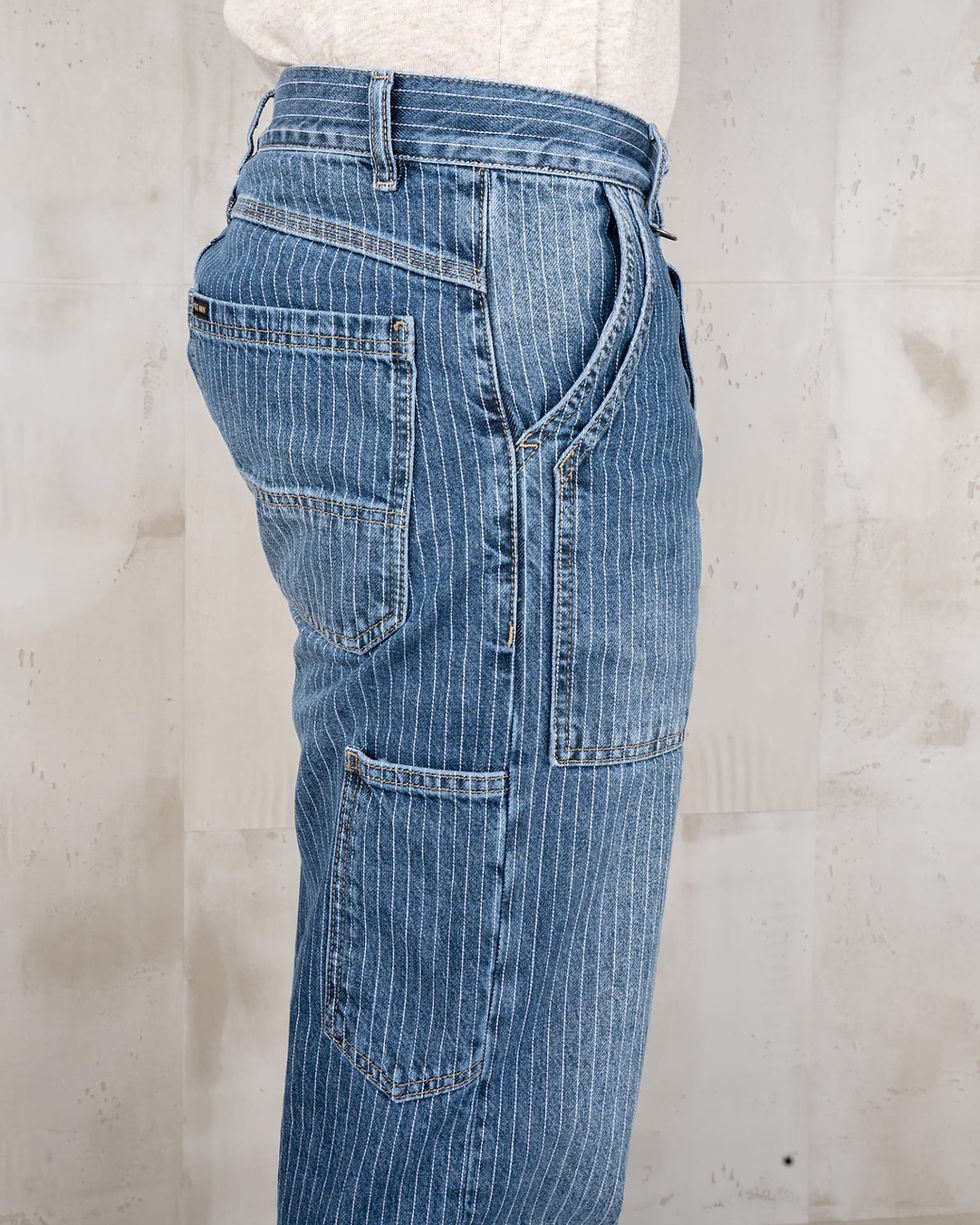 サムネイル： Pike Brothers｜1967 UTILITY TROUSERS BLUE WABASH RINSED