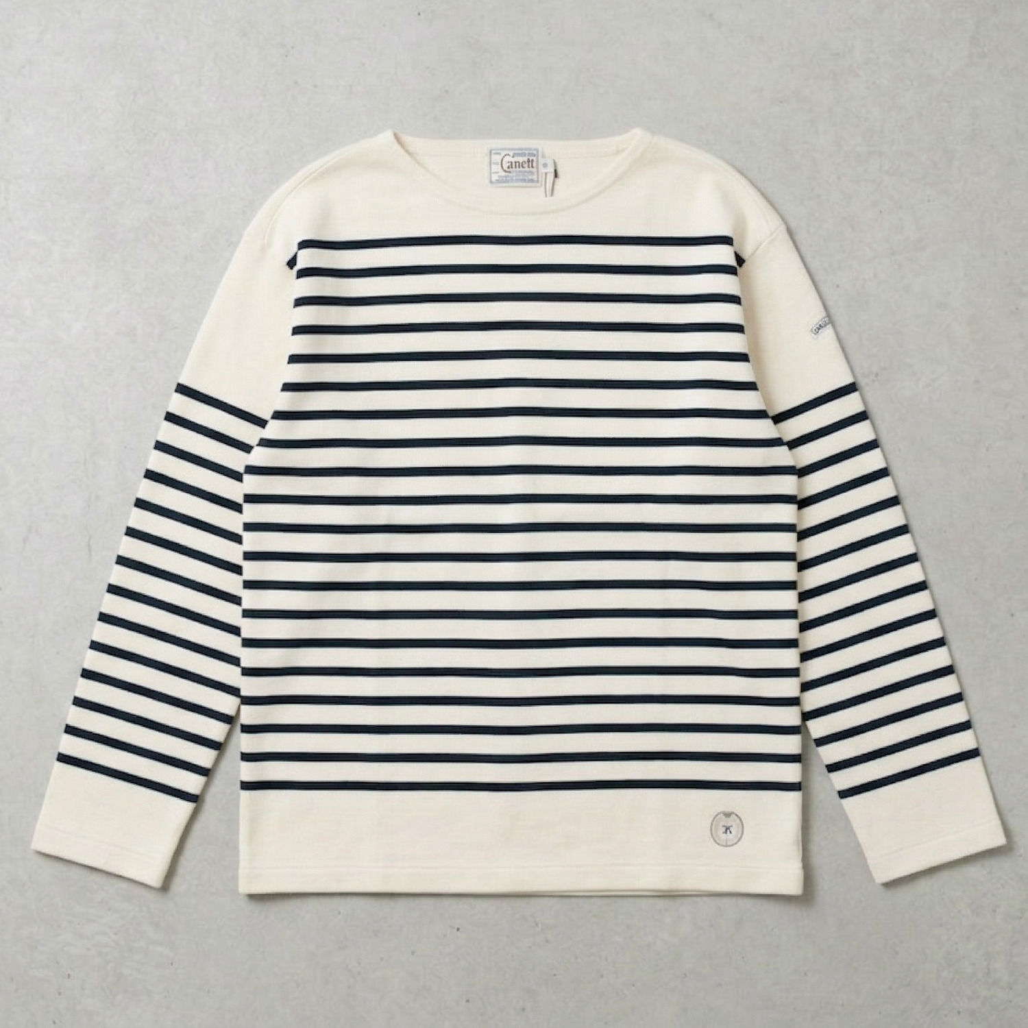KANELL｜BONAPARTE ボーダーシャツ｜ECRU/MARINE
