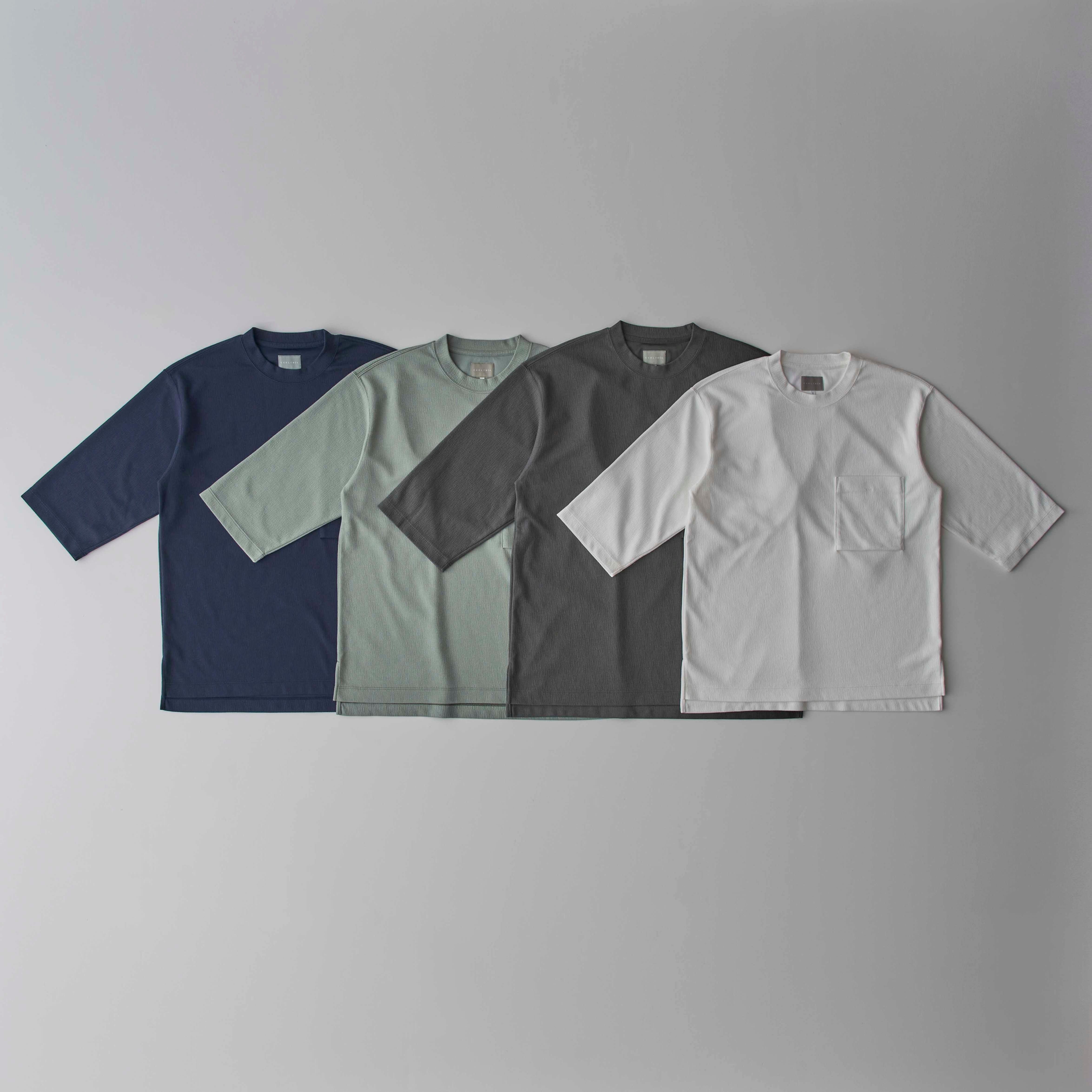 Curly & Co. CRAPE Double-Knit Tee Q/S ダブルニット 半袖Tシャツ