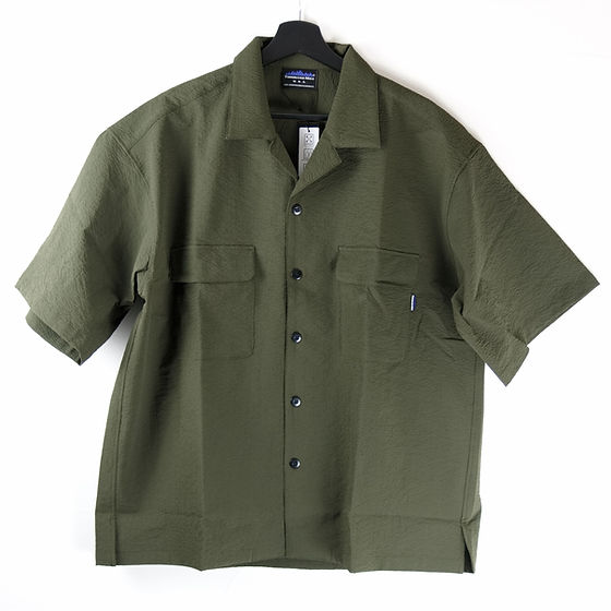 THOUSAND MILE｜SHORT SLEEVE UTILITY SHIRT Olive｜フナナカ洋装店