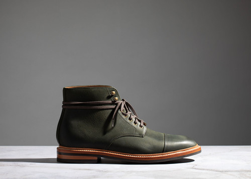 Cap Toe Boot Forest Kudu | フナナカ洋装店