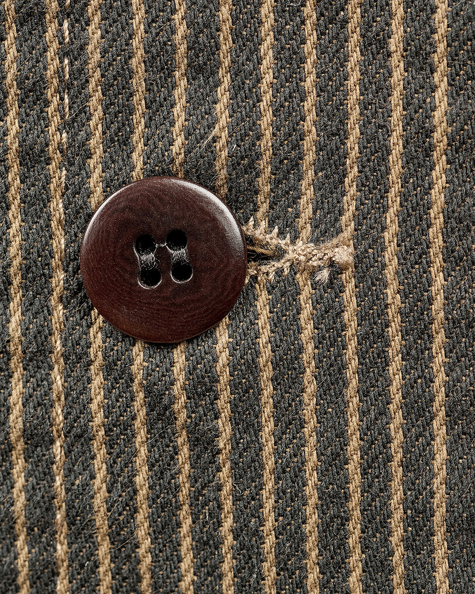 サムネイル： Pike Brothers 1937 Roamer Vest Hickory Stripe Brown