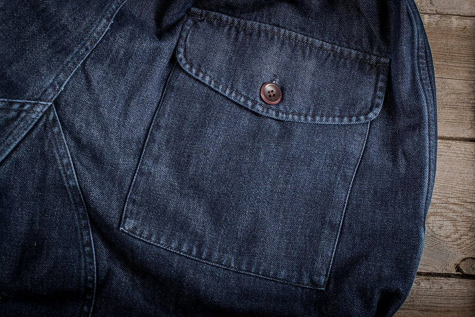 サムネイル： Fleurs de Bagne｜LE PANTALON SUBMARINER STONED WASHED LIGHT DENIM
