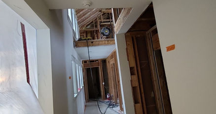 Interior construction work at residential home in Manhattan Montana