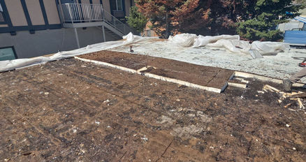 Exterior renovation work at West Yellowstone Hotel