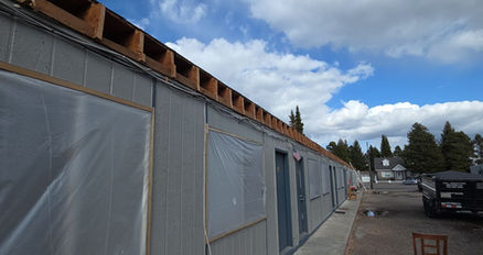 Exterior building upgrades at West Yellowstone Hotel