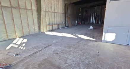Interior construction phase at Bozeman Brewery facility