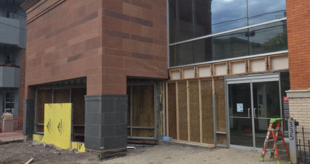 Exterior construction and renovation at Missoula Art Museum