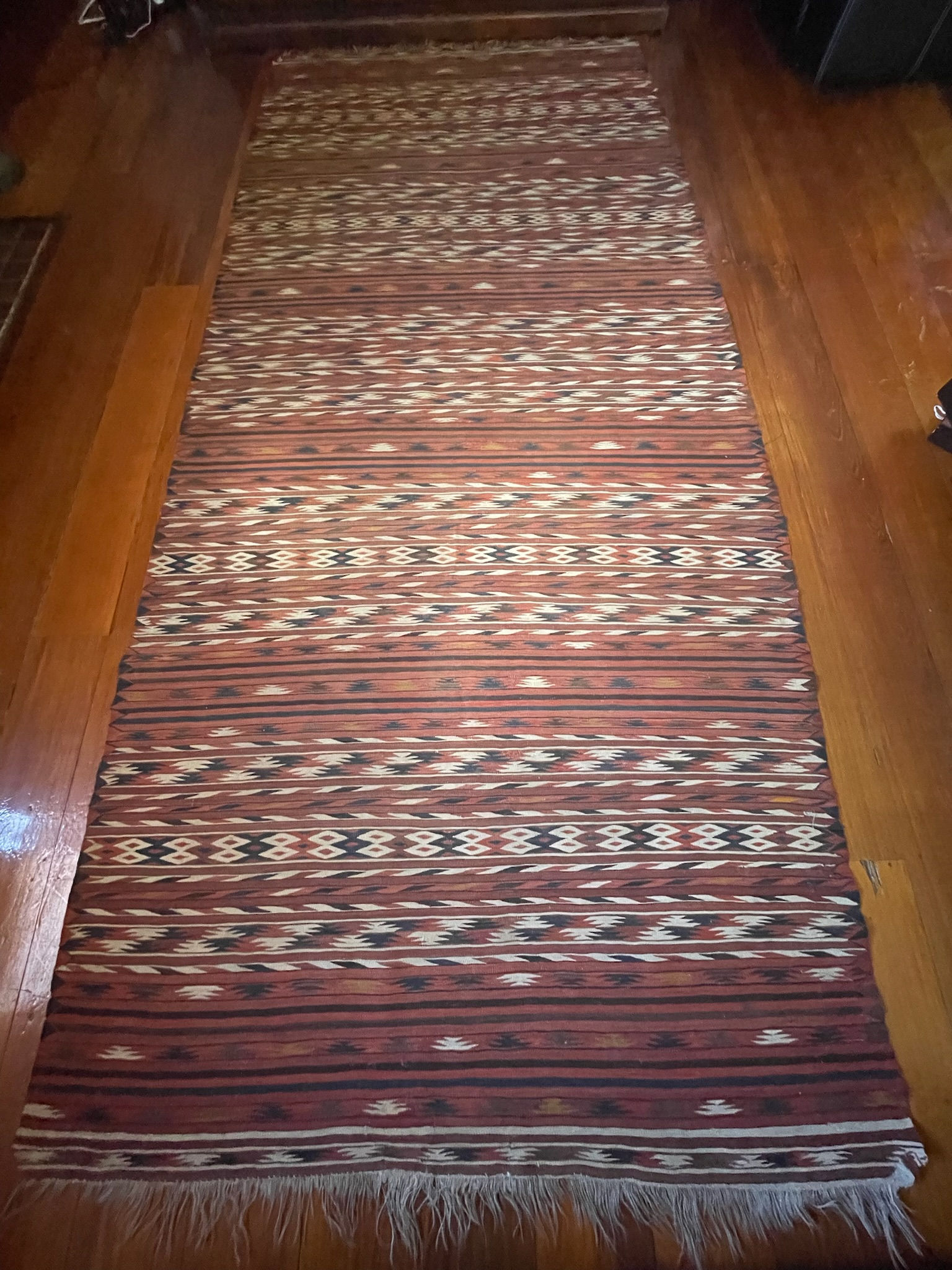 •822• 285x127cm Large Antique Afghan Kilim