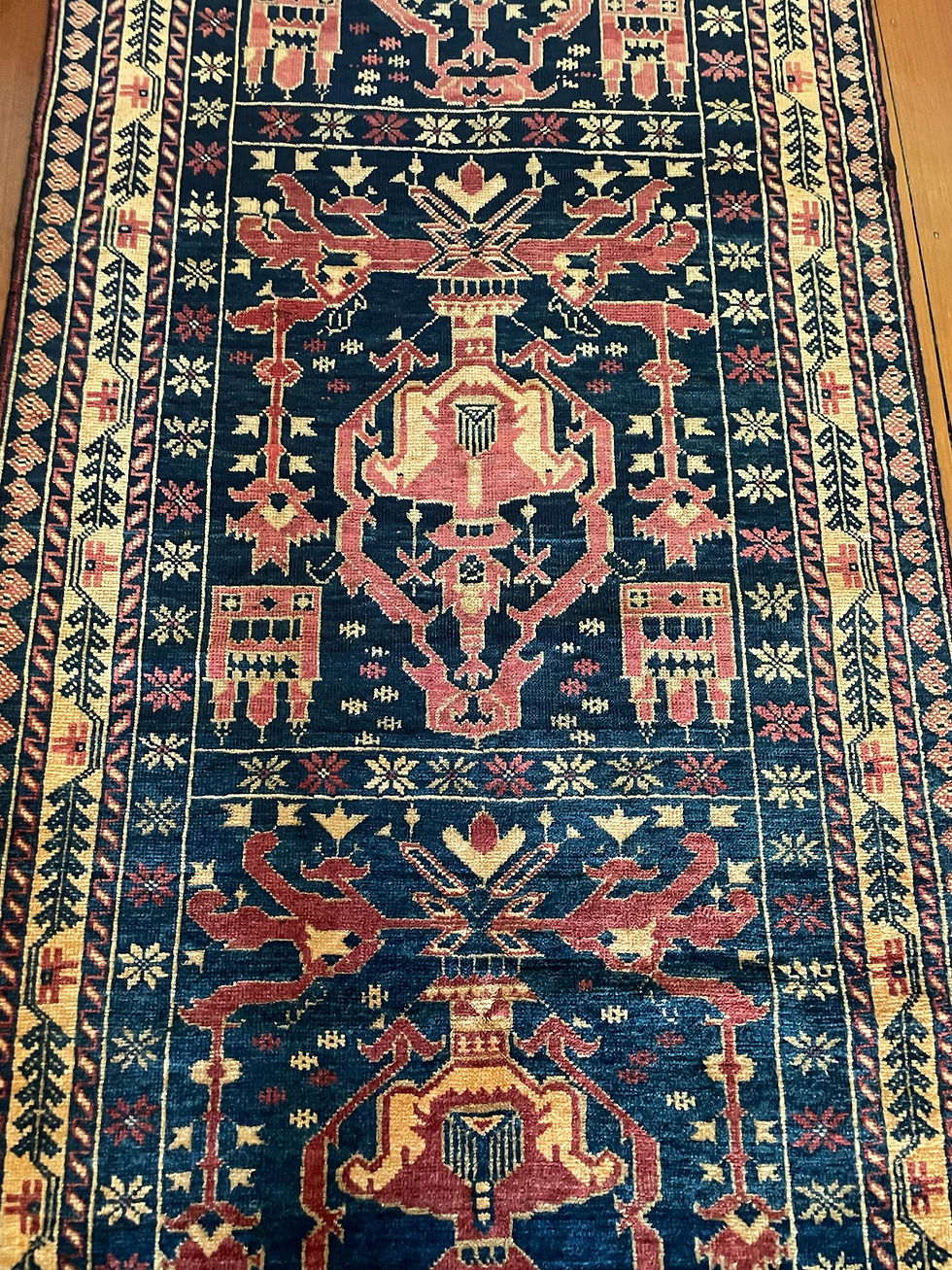 Miniaturbild: •869• 277x82cm.    Finely Knotted, very high quality Afghan Baluch Rug.