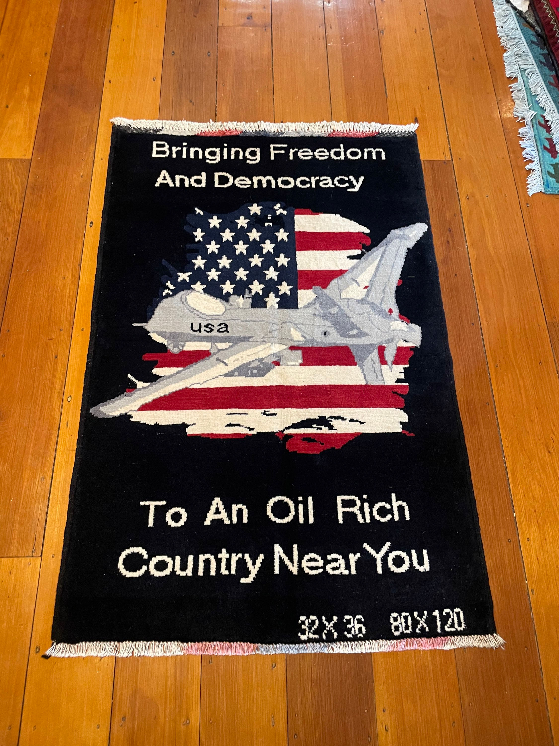 this rug has •1028• 122x79cm strangely this rug has its dimensions woven into it