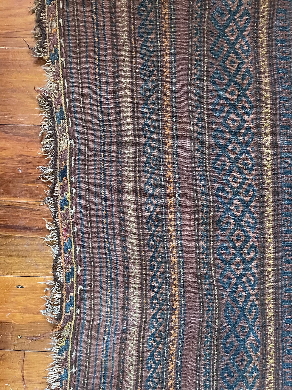 サムネイル： •821• 233x167cm Antique Afghan Kilim