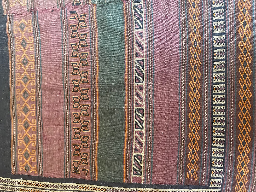 Miniatura: •825• 397x146cm Huge Antique Moroccan Kilim  