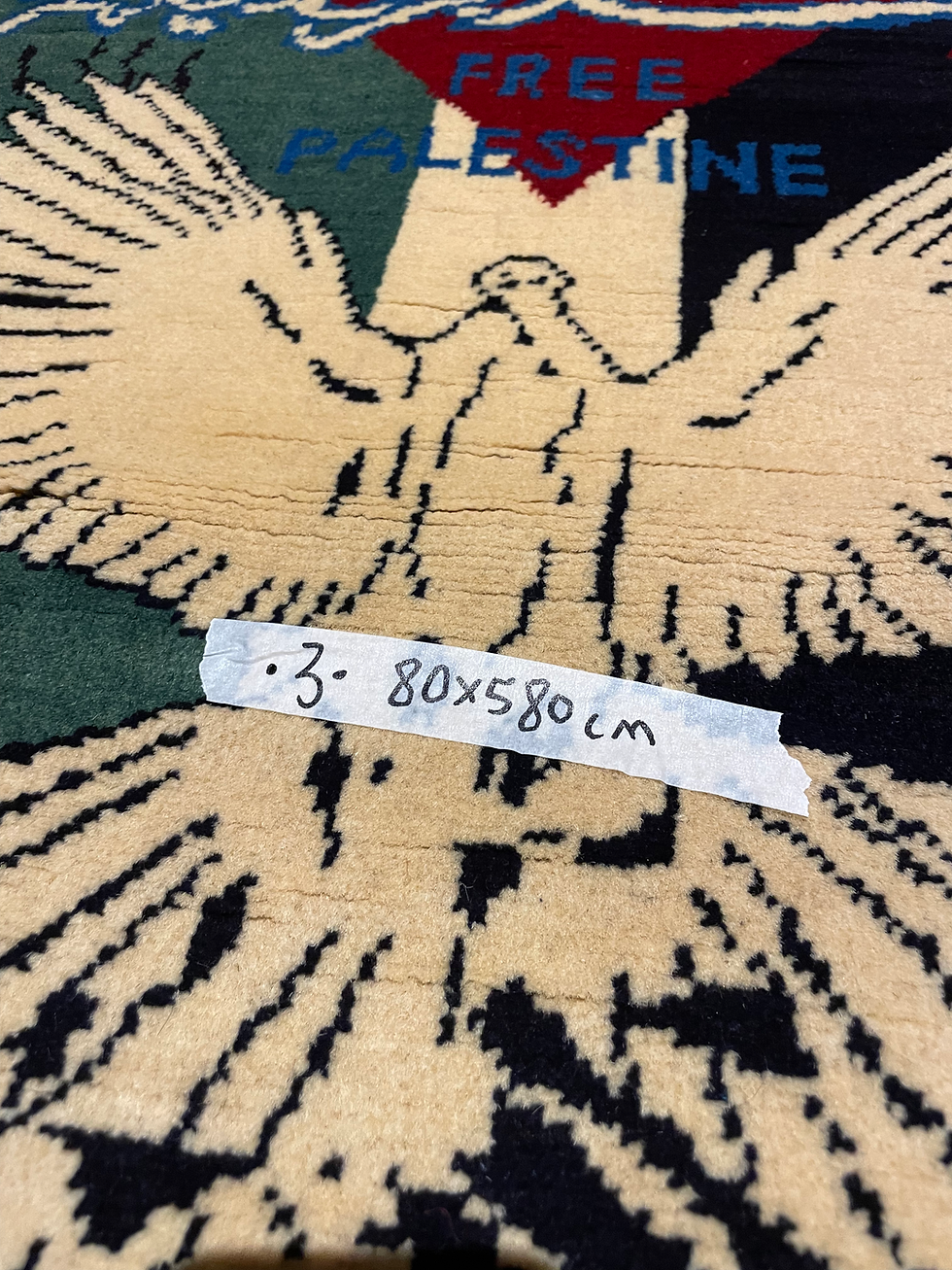 Miniature : Small FREE PALESTINE RUG 80x58cm (aprx)all.profit-PCRF (🇵🇸kids relief)