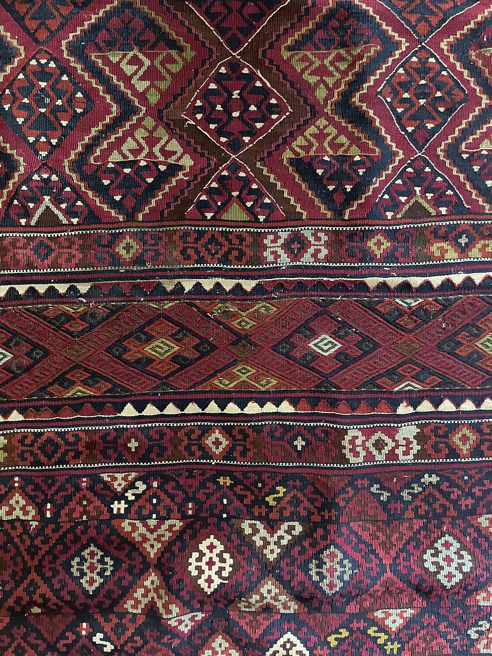 Miniaturbild: •832• 164x89cm Antique Kilim