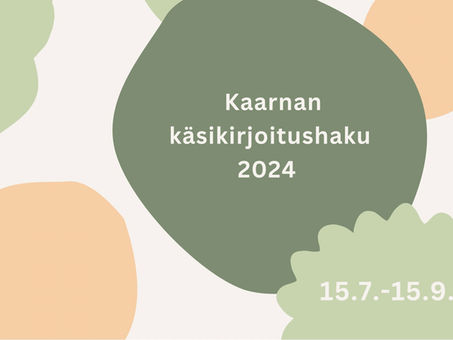 Kaarnan käsikirjoitushaku 2024