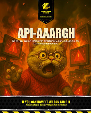 API-AAARGH - Supply Chain Word of the Day -  If you can name it we can tame it. 